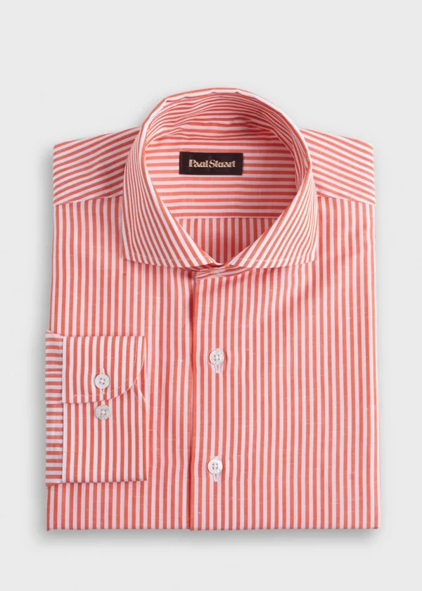 Bengal Stripe Cotton & Linen Sport Shirt