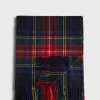 Black Tartan Plaid Cashmere Scarf
