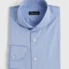 Blue Twill Dress Shirt
