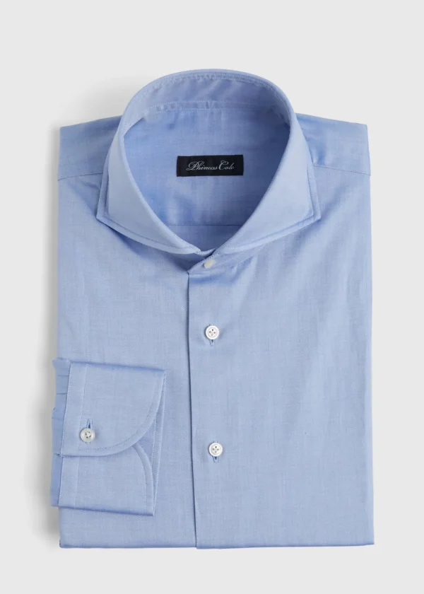 Blue Twill Dress Shirt