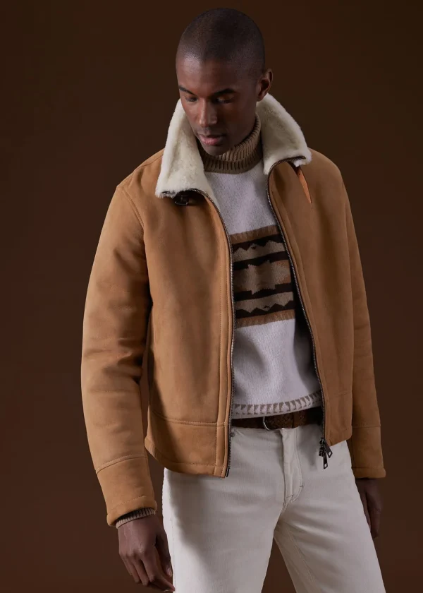 Cashmere & Wool Intarsia Turtleneck Sweater