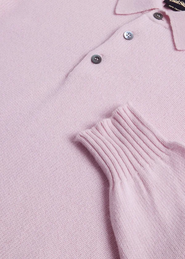 Cashmere Long Sleeve Polo