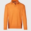 Cashmere One Button Polo