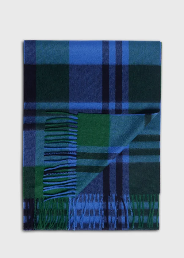 Cashmere Plaid Extra Wide Scarf