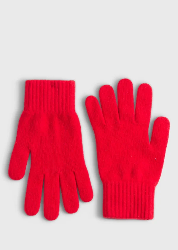 Cashmere Plain Knit Glove