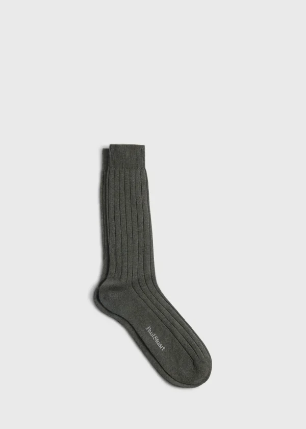 Cashmere Ribbed Sock