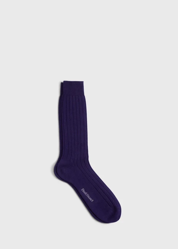 Cashmere Ribbed Sock