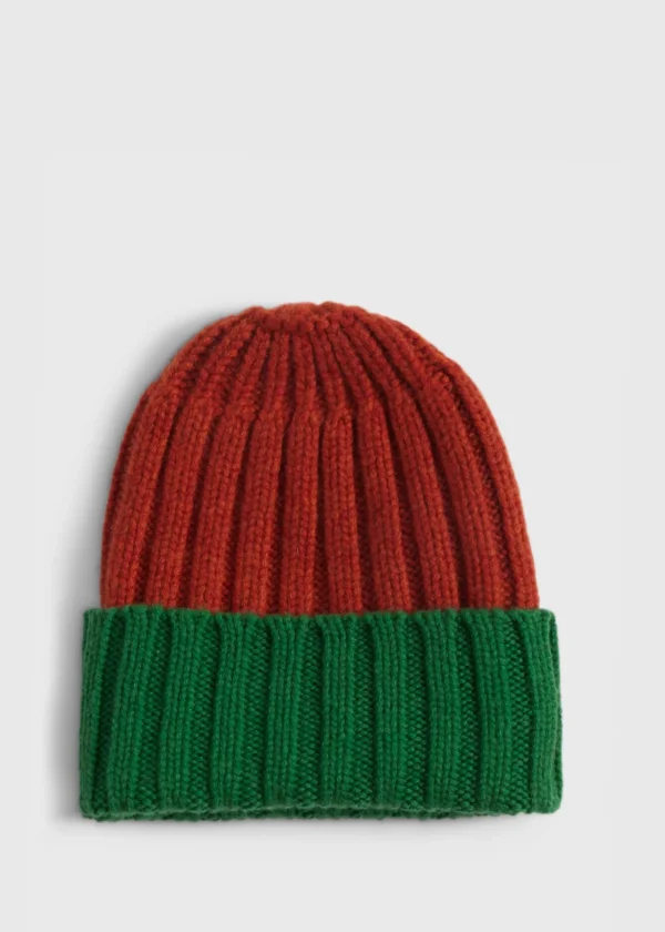Cashmere Two-Tone Cap