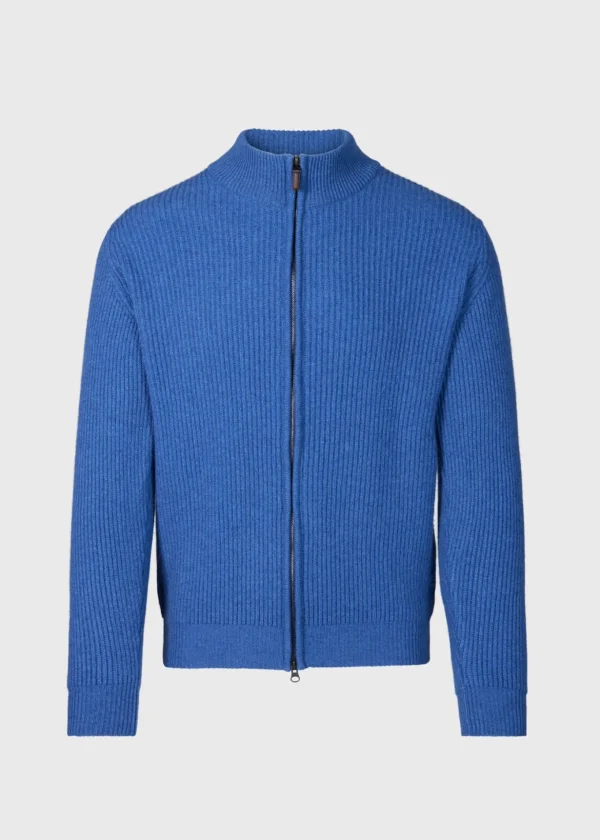 Cashmere Zip Cardigan