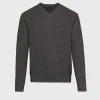 Classic Alpaca Links V-Neck Sweater