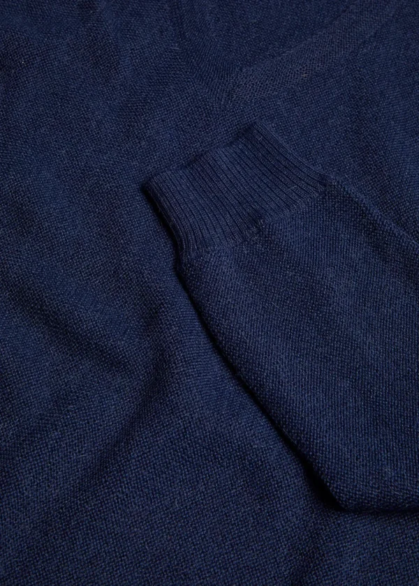 Classic Alpaca Links V-Neck Sweater
