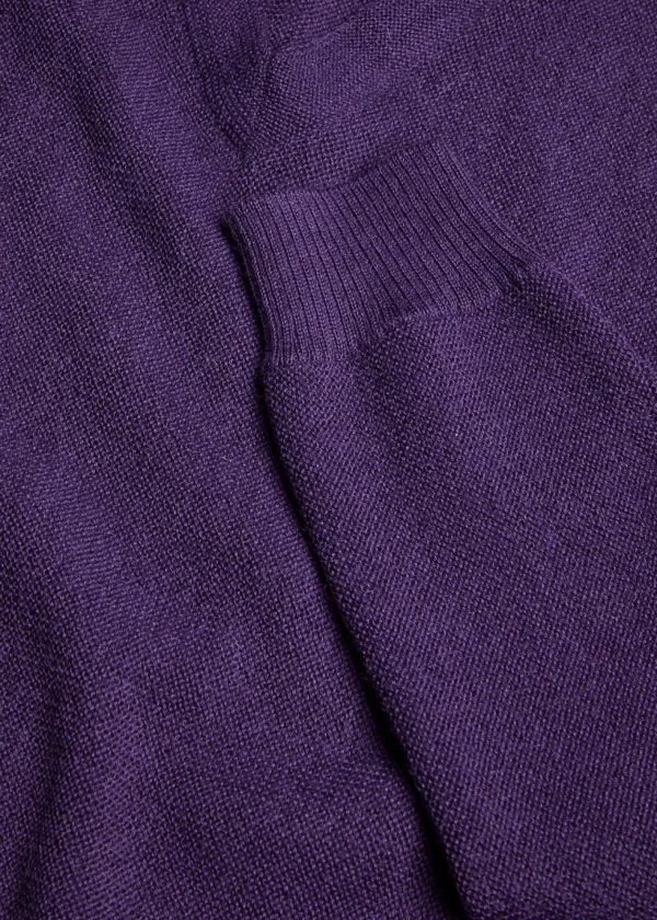 Classic Alpaca Links V-Neck Sweater