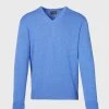 Classic Cashmere Double Ply V-Neck Sweater