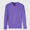 Classic Cashmere Double Ply V-Neck Sweater