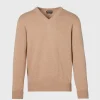 Classic Cashmere Double Ply V-Neck Sweater