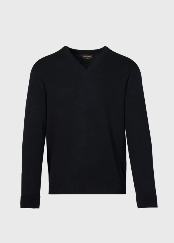 Classic Cashmere Double Ply V-Neck Sweater