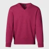 Classic Cashmere Double Ply V-Neck Sweater