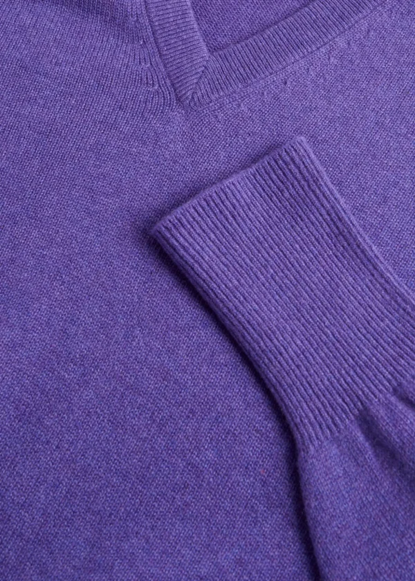 Classic Cashmere Double Ply V-Neck Sweater