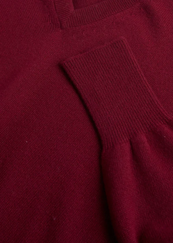 Classic Cashmere Double Ply V-Neck Sweater