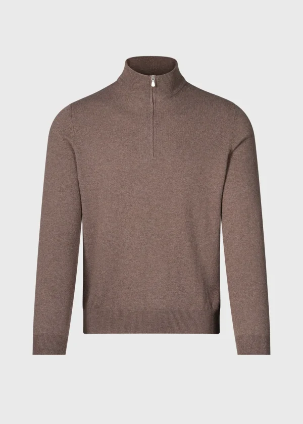 Classic Cashmere Quarter Zip Sweater