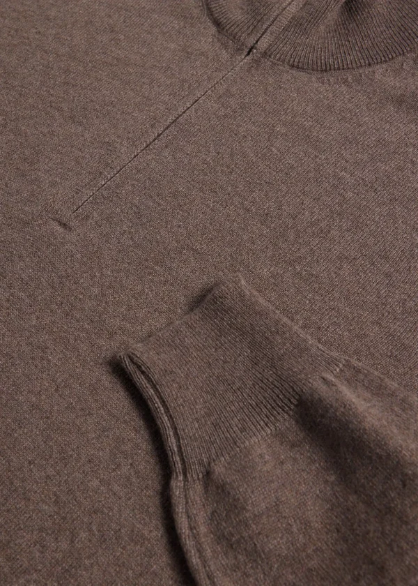 Classic Cashmere Quarter Zip Sweater