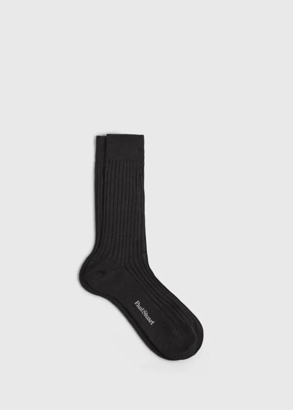 Classic Merino Wool Ribbed Sock