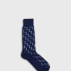 Cotton & Cashmere Blend Zig Zag Sock