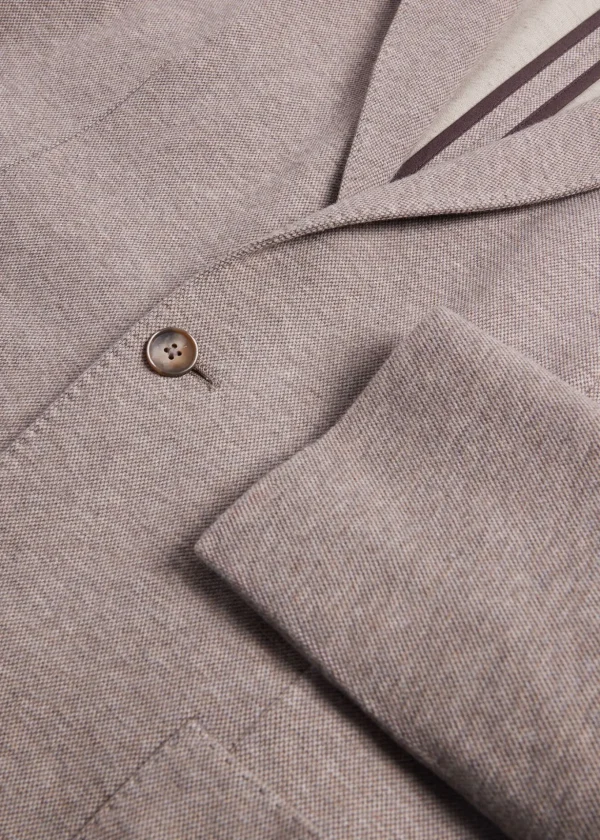 Cotton & Cashmere Pique Soft Jacket