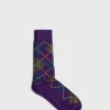 Cotton Blend Argyle Sock