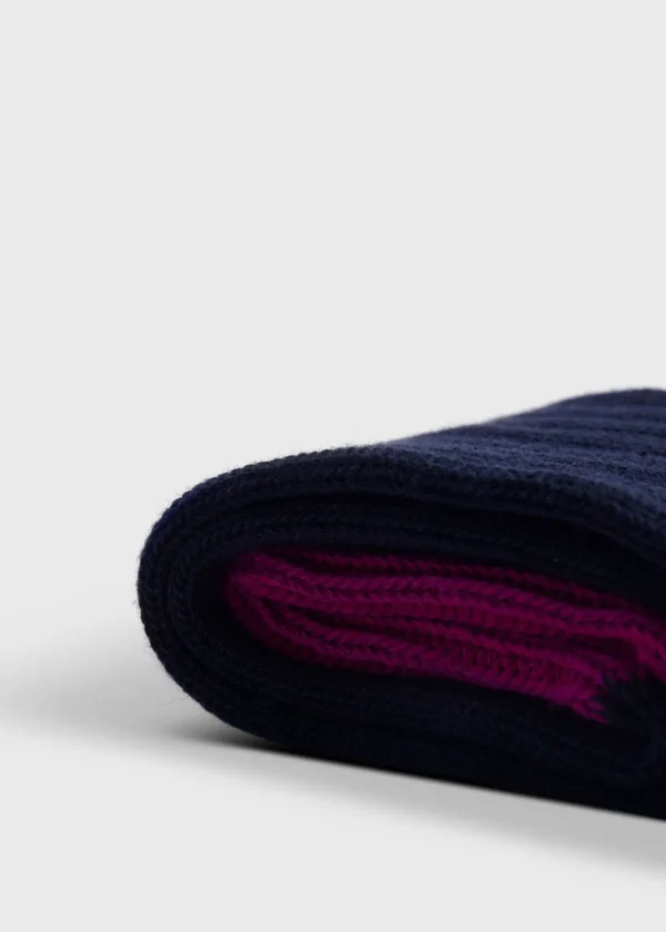Cotton Blend Ribbed Sock