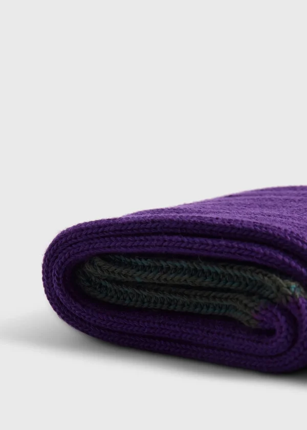 Cotton Blend Ribbed Sock
