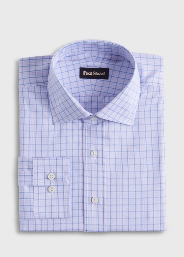 Cotton Check Slim Fit Dress Shirt