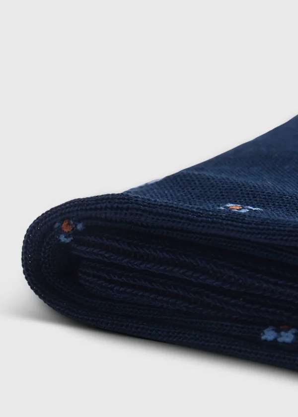 Cotton Deco Motif Sock
