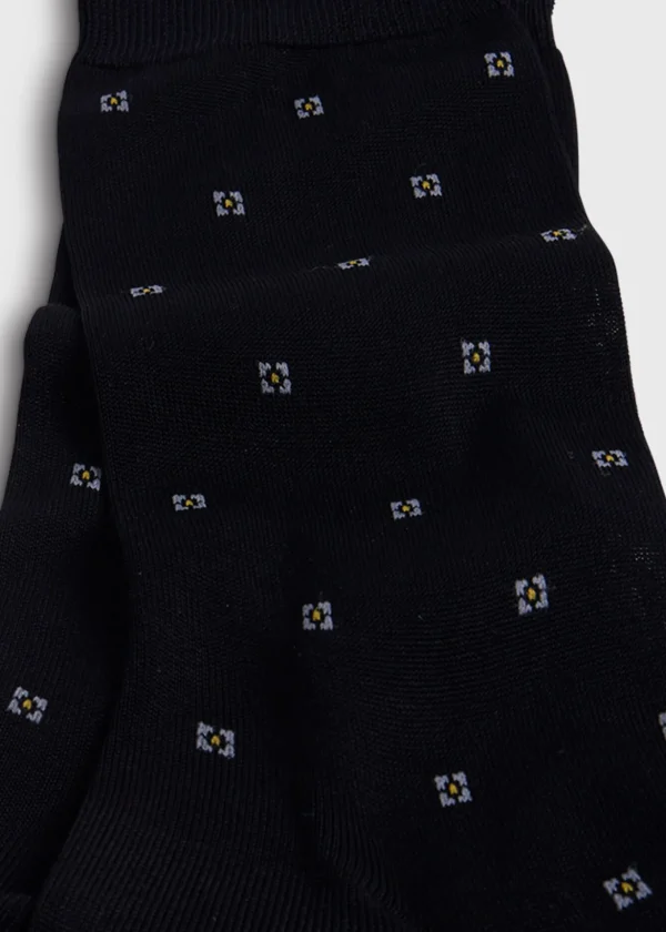 Cotton Deco Motif Sock
