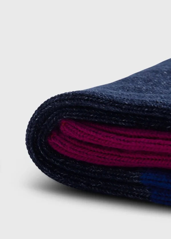 Cotton Denim Melange Sport Sock