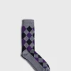 Cotton Diamond Motif Sock