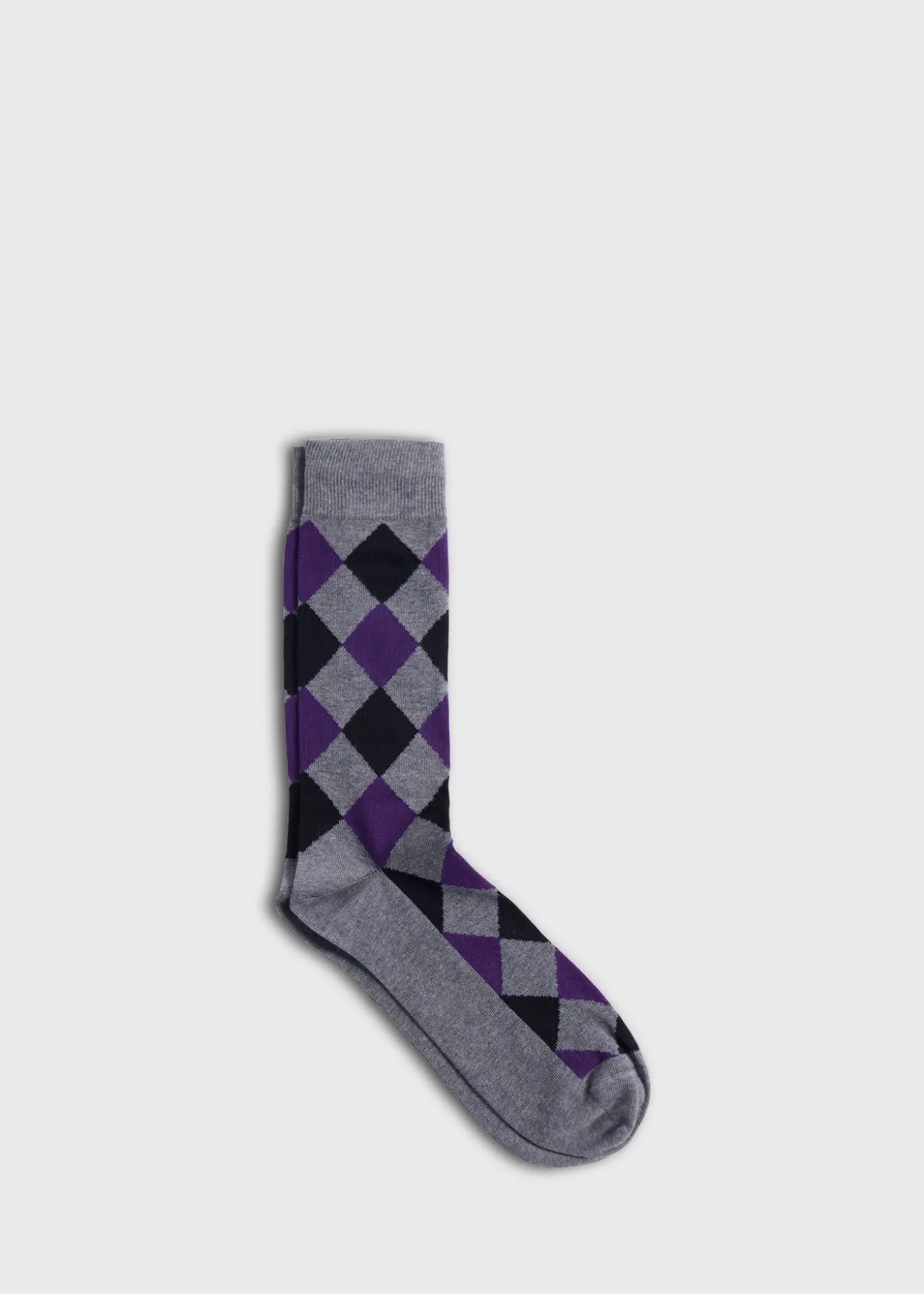 cotton_diamond_motif_sock_0-1.webp Cotton Diamond Motif Sock