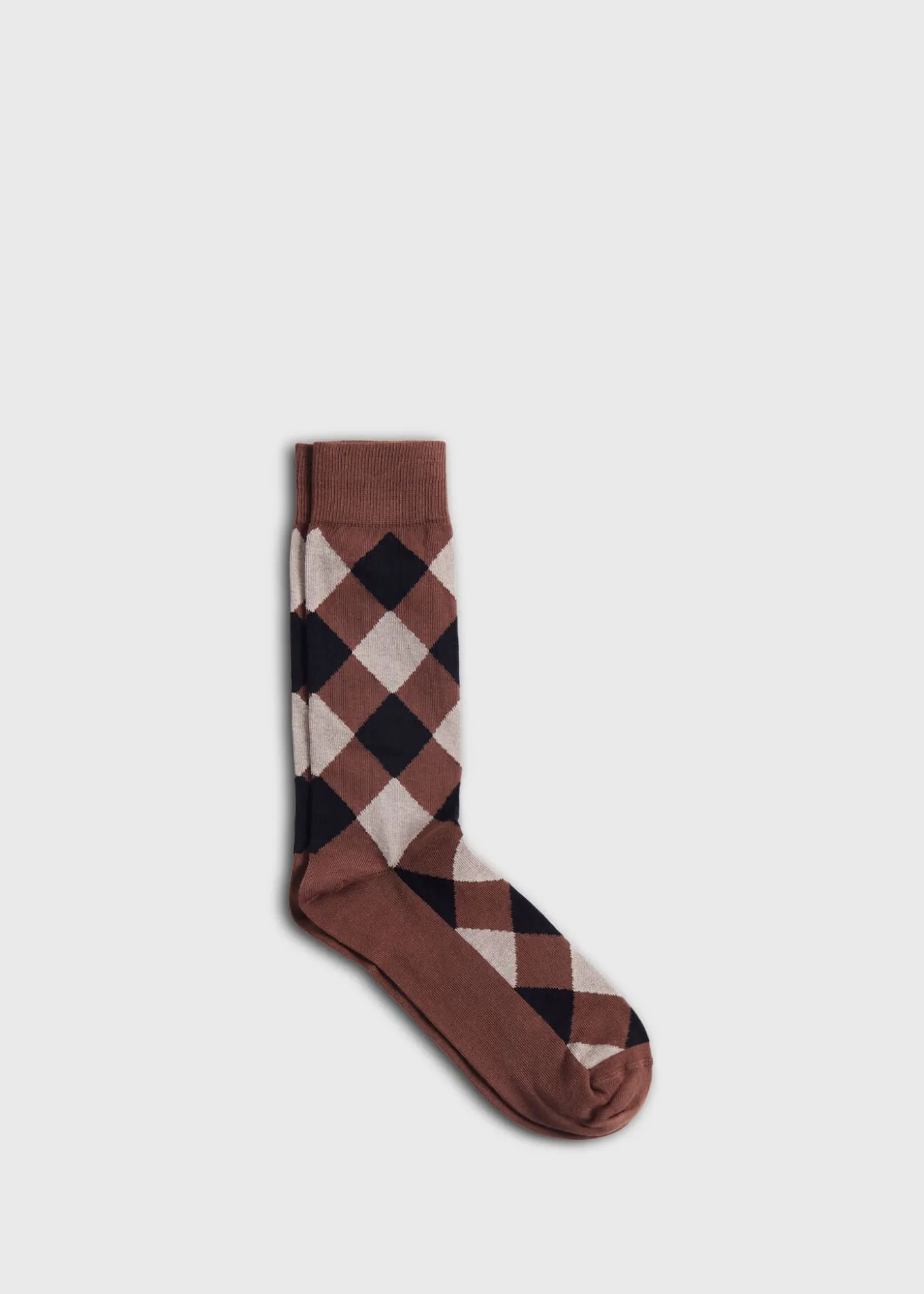 cotton_diamond_motif_sock_0-2.webp Cotton Diamond Motif Sock