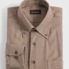 Cotton Flannel Herringbone Sport Shirt