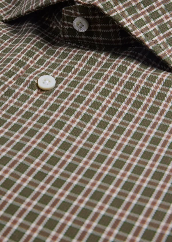 Cotton Flannel Plaid Sport Shirt