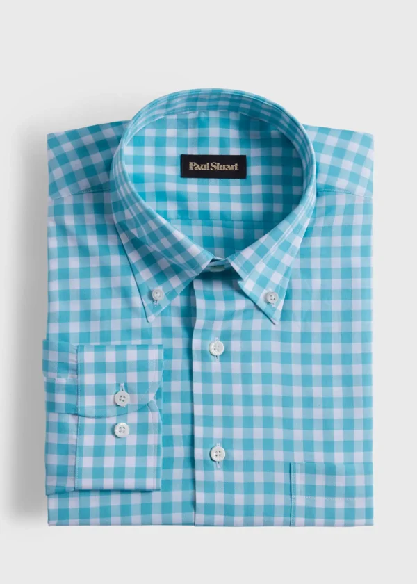 Cotton Gingham Sport Shirt