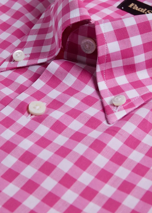 Cotton Gingham Sport Shirt
