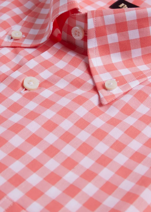 Cotton Gingham Sport Shirt