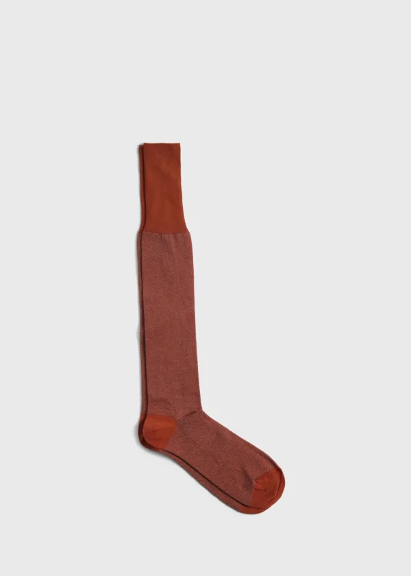 Cotton Herringbone Sock