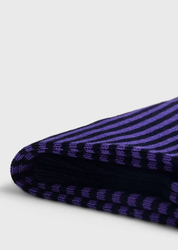 Cotton Horizontal Stripe Sock