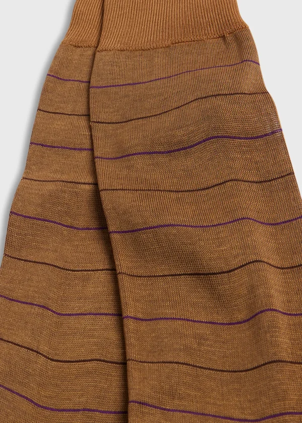 Cotton Horizontal Stripe Sock