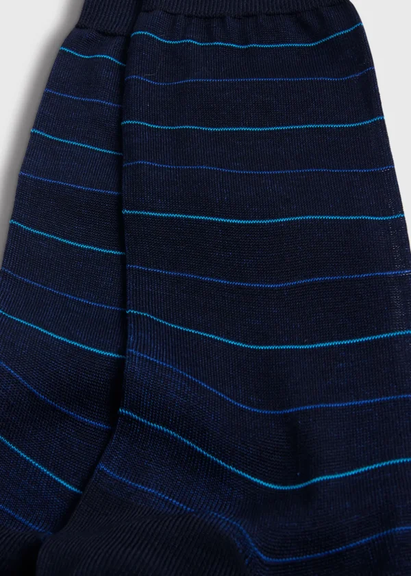 Cotton Horizontal Stripe Sock