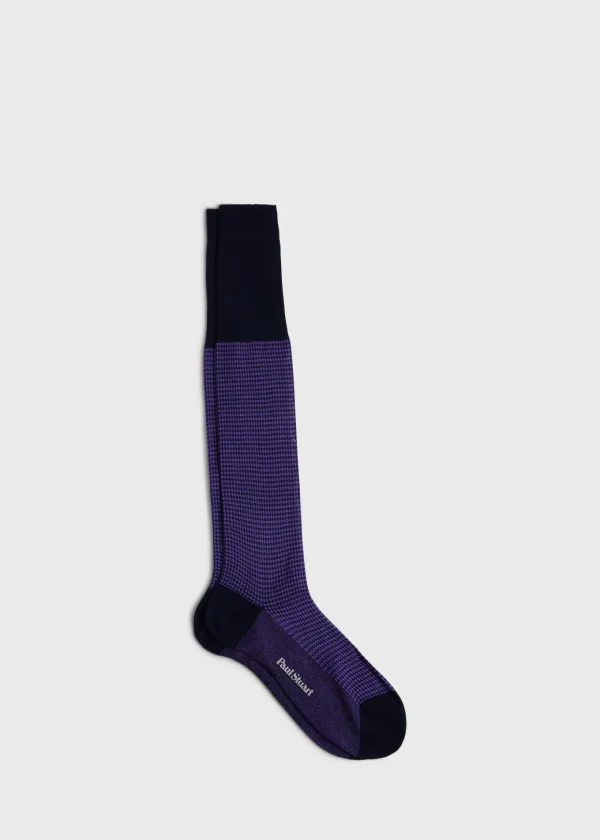 Cotton Houndstooth Sock