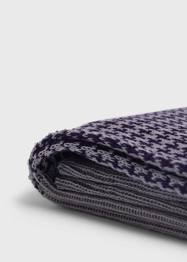 Cotton Houndstooth Sock