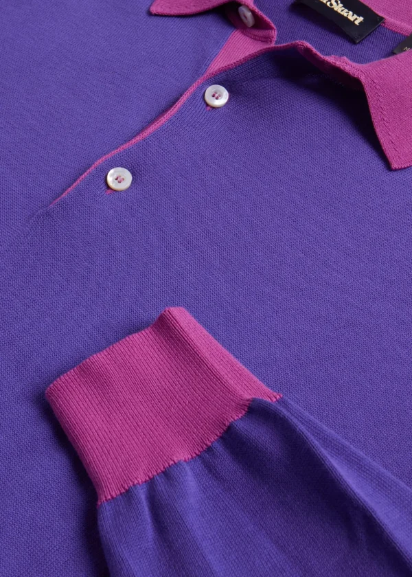 Cotton Long Sleeve Polo